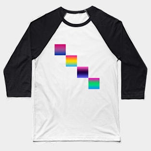 Bi+ Gradients (Diagonal) Baseball T-Shirt